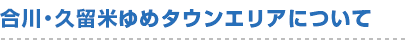 合川・久留米ゆめタウンエリアについて
